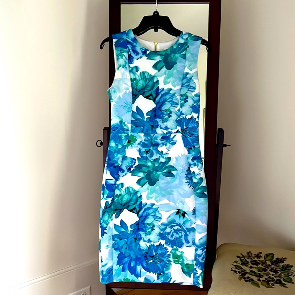 Calvin Klein Blue Floral Dress